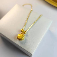 Sanrio Hello Kitty Matte Gold Bow Pendant Necklace