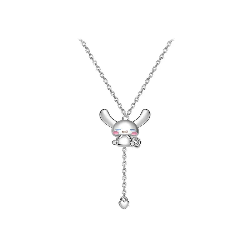 Cinnamoroll Floating Heart Lariat Pendant Necklace