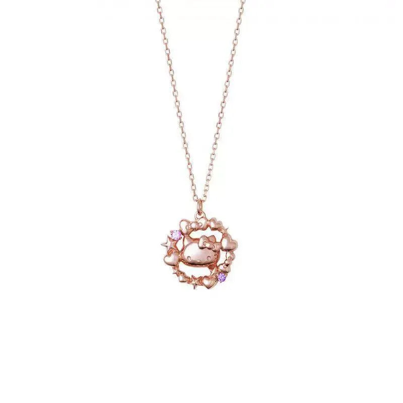 Hello Kitty Celestial Star and Heart Necklace