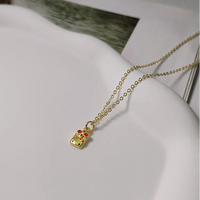 Sanrio Hello Kitty Lucky Amulet Tag Matte Necklace