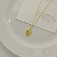 Sanrio Chiffon Fluffy Puppy Hollow Outline Necklace
