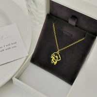 Sanrio Chiffon Fluffy Puppy Hollow Outline Necklace