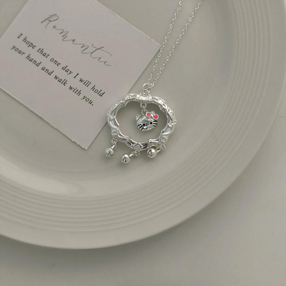 Sanrio Hello Kitty Auspicious Ruyi Longevity Lock Necklace