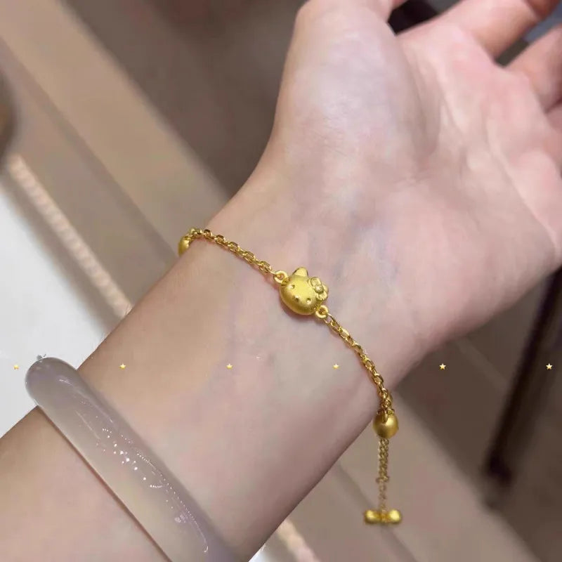 Sanrio Hello Kitty and Friends Matte Gold Bracelet