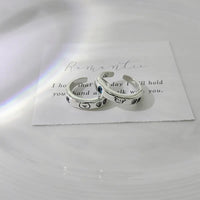 Playful Cartoon Doodle Couple Rings (Set of 2)