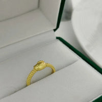 Sanrio Hello Kitty Textured Band Matte Gold Ring