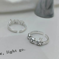 Chiikawa Trio Hachiware Silver Rings (Set of 2)