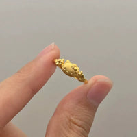 Sanrio Hello Kitty Floral Blossom Accent Matte Gold Ring