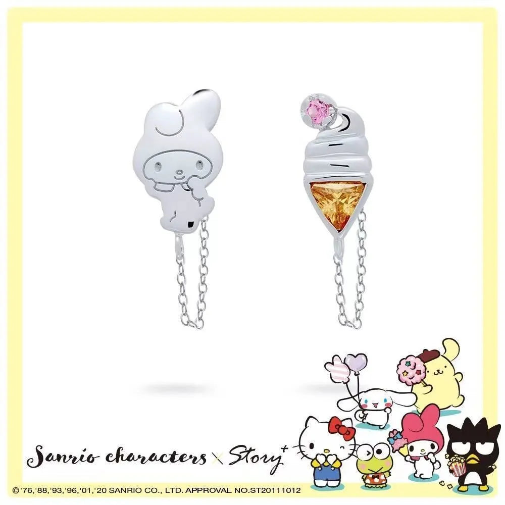 Sanrio x Story+ Cinnamoroll Milk and Ice Cream Drop Earrings