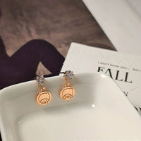 Sanrio Little Twin Stars Kiki and Lala Crystal Star Dangle Earrings