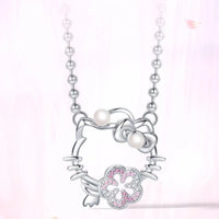 Sanrio Hello Kitty Sakura Blossom Pearl Necklace