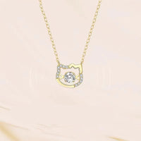 Sanrio Hello Kitty Dancing Heartbeat Crystal Silhouette Necklace