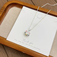 Sanrio Hello Kitty Frosted 3D Pendant Necklace