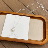 Sanrio Hello Kitty Frosted 3D Pendant Necklace