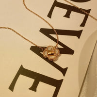 Sanrio Hello Kitty Lucky Four-Leaf Clover Pendant Necklace