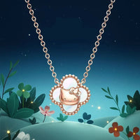 Sanrio Hello Kitty Lucky Four-Leaf Clover Pendant Necklace