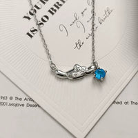 Sanrio Cinnamoroll Floating Blue Crystal Pendant Necklace