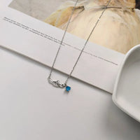 Sanrio Cinnamoroll Floating Blue Crystal Pendant Necklace