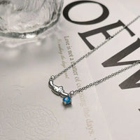 Sanrio Cinnamoroll Floating Blue Crystal Pendant Necklace
