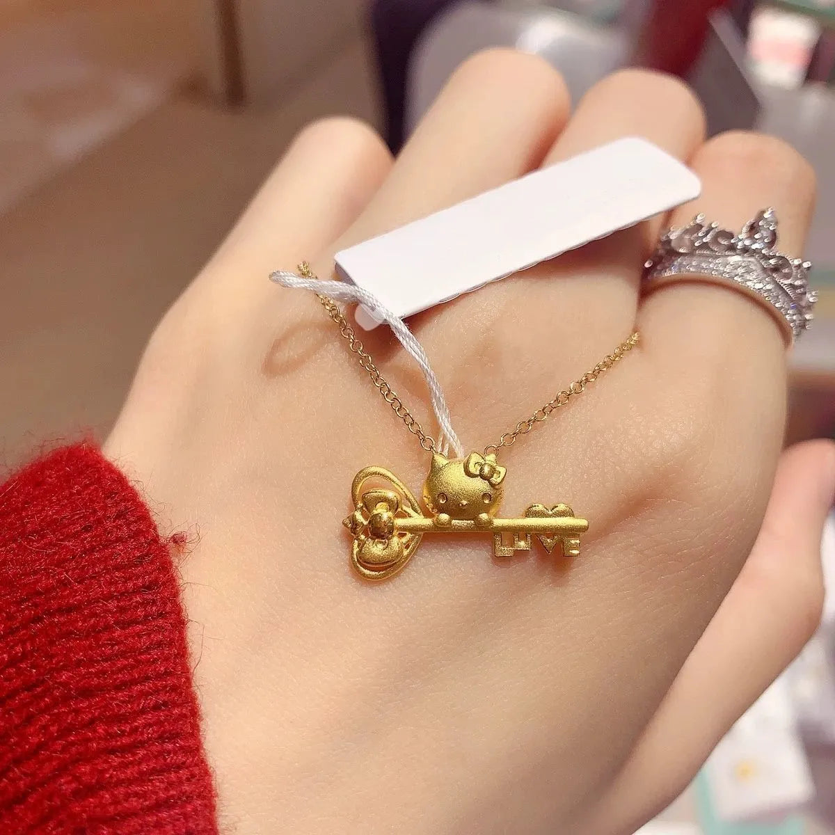 Sanrio Hello Kitty Key to Love Necklace
