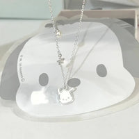 Pochacco Pearl Star Accent Pendant Necklace