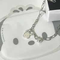 Pochacco Pearl Star Accent Pendant Necklace