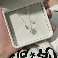Pochacco Pearl Star Accent Pendant Necklace