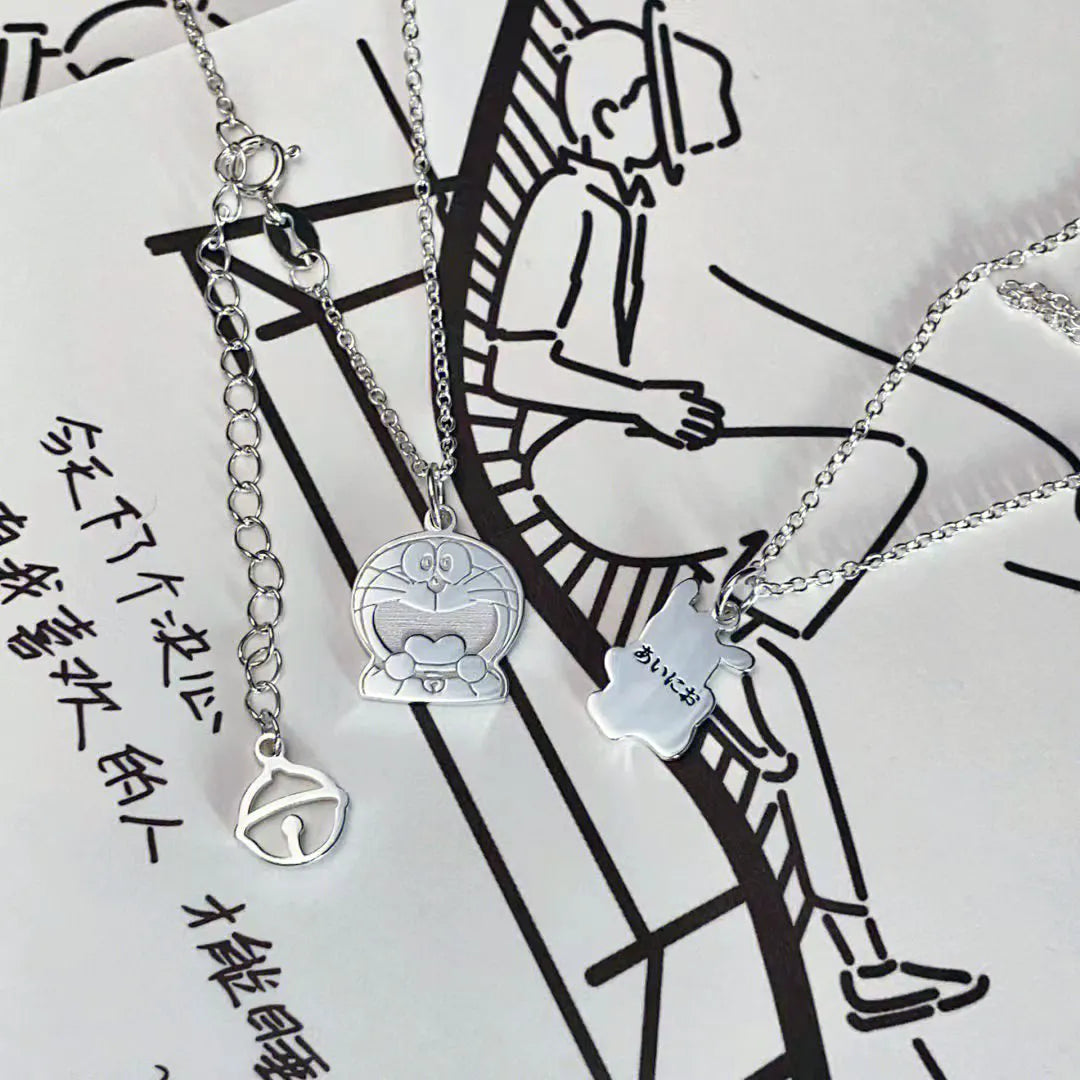 Pochacco Playful Paw Silver Pendant Necklace