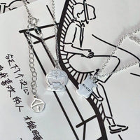 Pochacco Playful Paw Silver Pendant Necklace