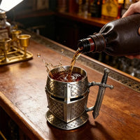 Medieval Crusader Knight Helmet Beer Mug (200 ml)