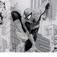 Marvel Spiderman B&W Comic Sketch Edition Figure (18 cm)