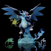 Pokemon Mega Charizard X Blue Flame Diorama Statue