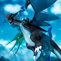 Pokemon Mega Charizard X Blue Flame Diorama Statue