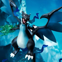Pokemon Mega Charizard X Blue Flame Diorama Statue