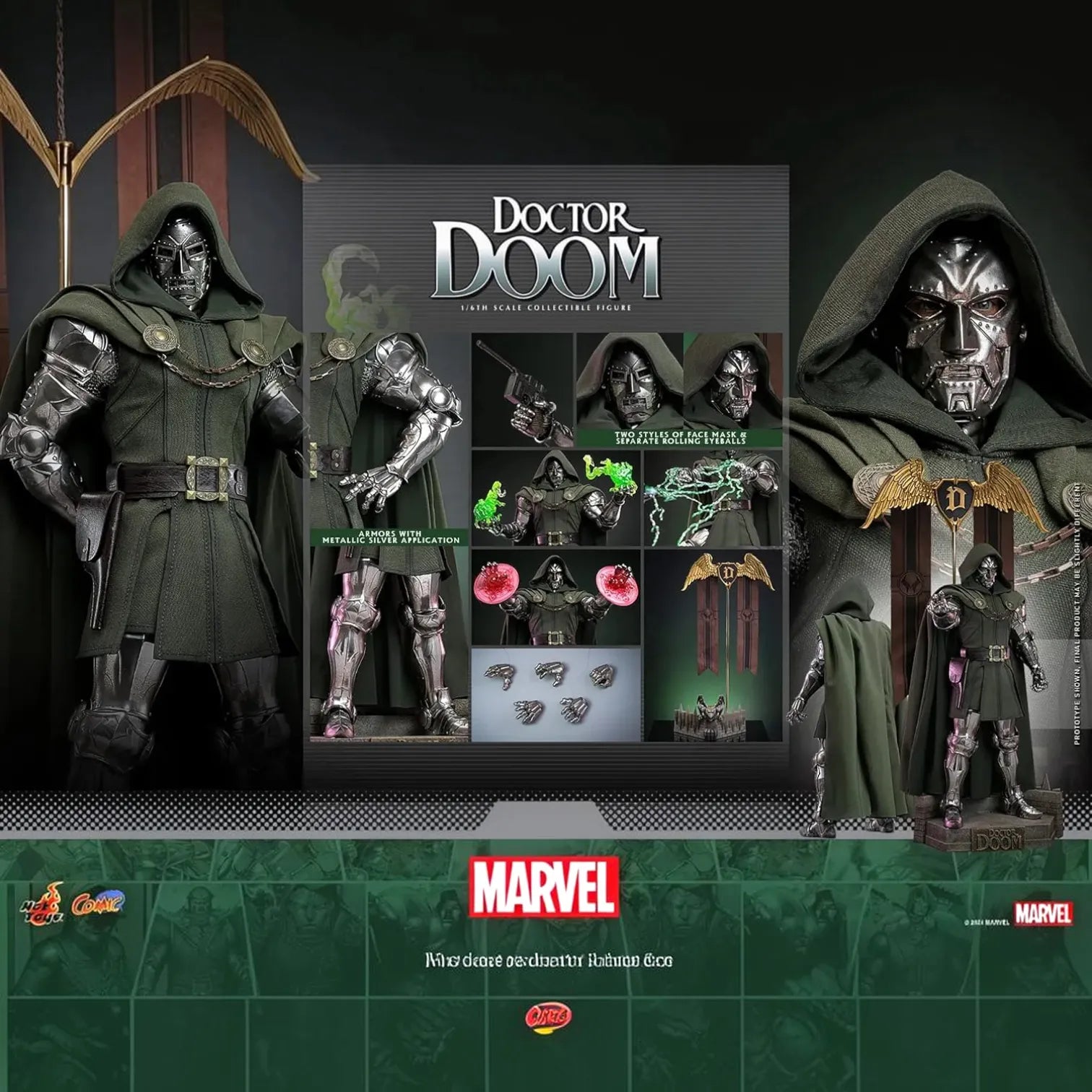 Hot Toys Marvel Fantastic Four Doctor Doom Figure (30 cm)