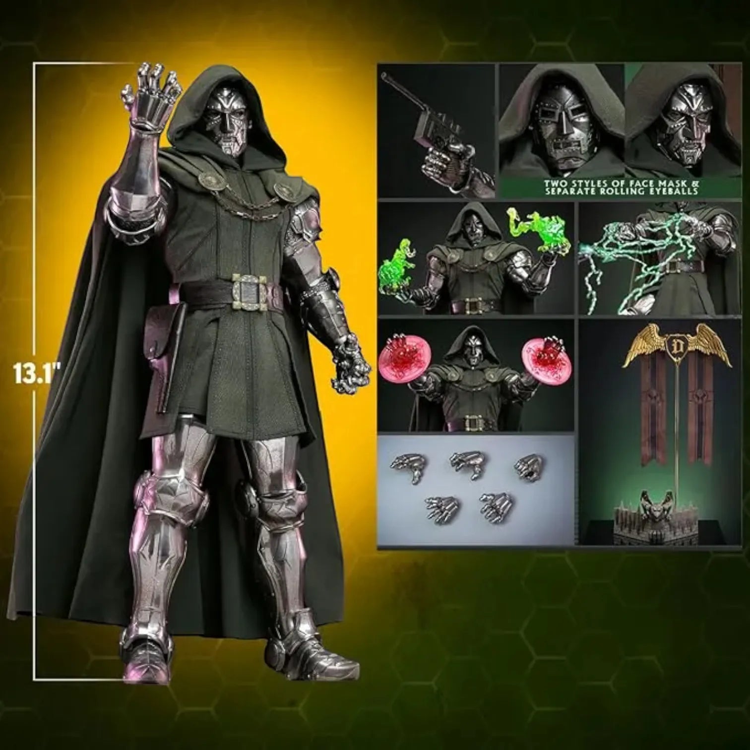 Hot Toys Marvel Fantastic Four Doctor Doom Figure (30 cm)