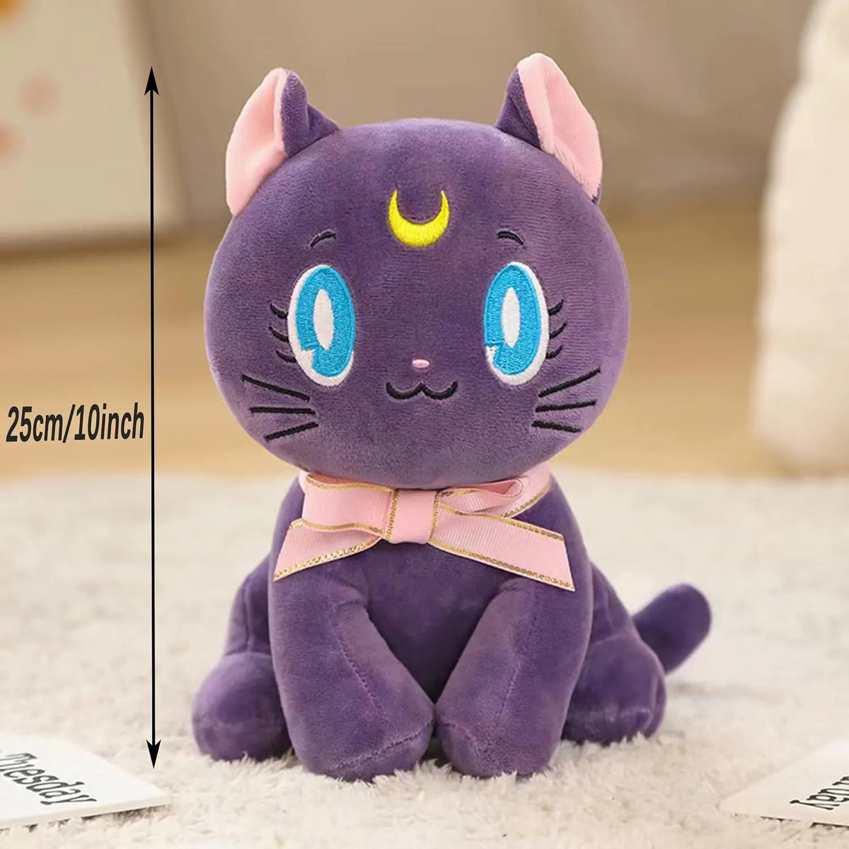 Sailor Moon Luna Cat Plush Toy (25 cm)