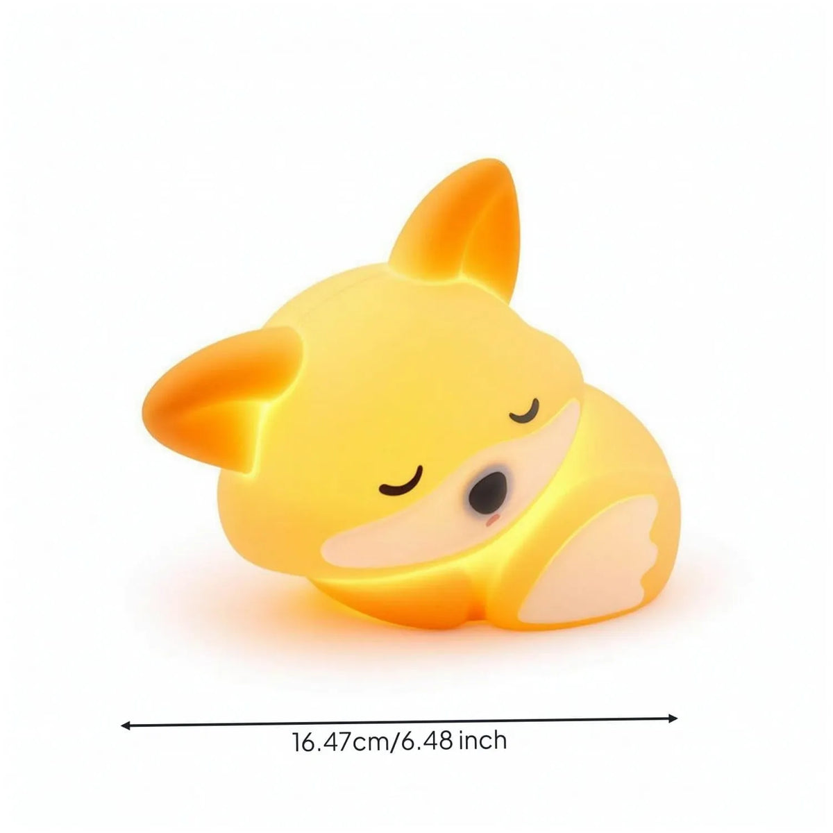 Sleeping Fox Soft Touch Dimmable Night Light