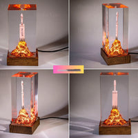 SpaceX Starship Rocket Resin Lamp