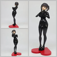 Gothic Cyber Latex Heart Pose Maiden Statue (26 cm)
