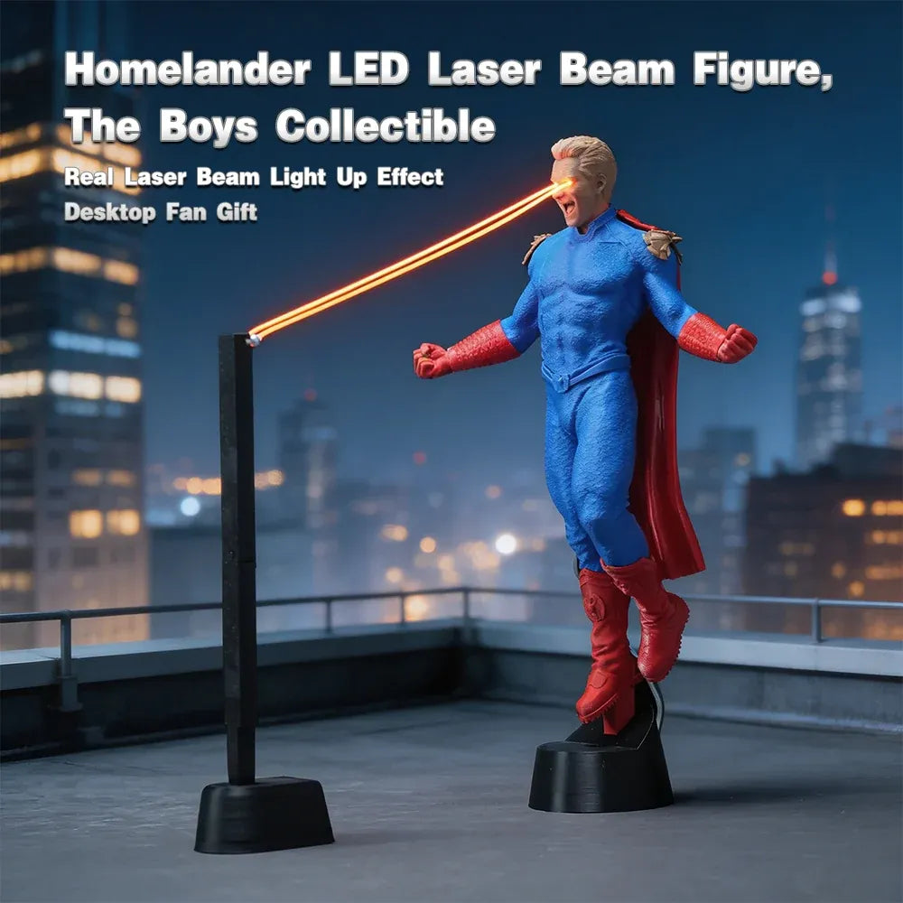 NIKOLATOY Homelander Laser Eyes LED Lamp (30 cm)