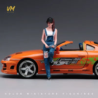 VM 1/64 Mechanic Girl Hand-Painted Miniature Figure