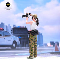 VM 1/18 Press Journalist Photographer Figure