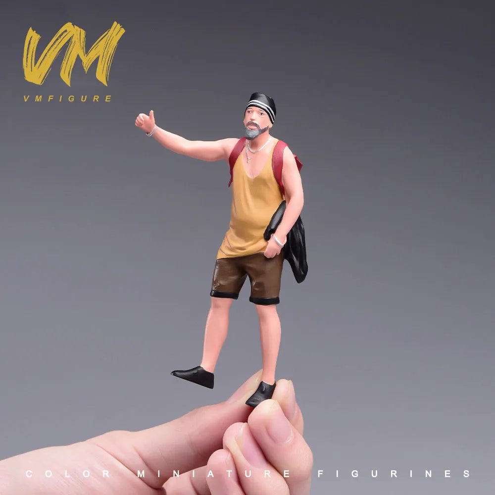 VM 1/18 Beach Tourist Hitchhiker Miniature Figure