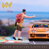 VM 1/18 Beach Tourist Hitchhiker Miniature Figure
