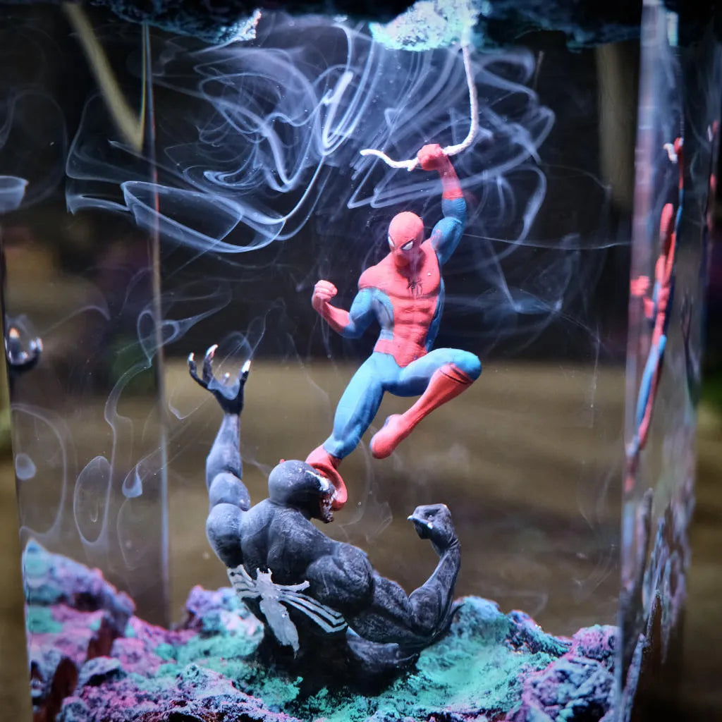 Spiderman vs Venom Epic Battle Resin Night Light