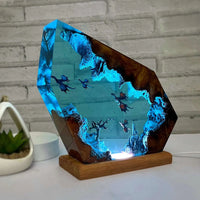 Dragon Castle Fantasy Crystal Epoxy Resin Night Light