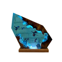 Dragon Castle Fantasy Crystal Epoxy Resin Night Light