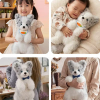 Realistic Border Collie Wearable Plush Backpack