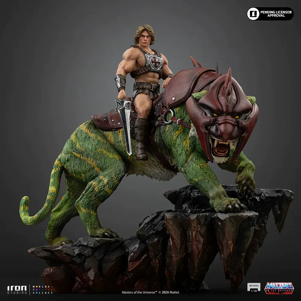 Iron Studios MoTU He-Man & Battle Cat Statue (33 cm)